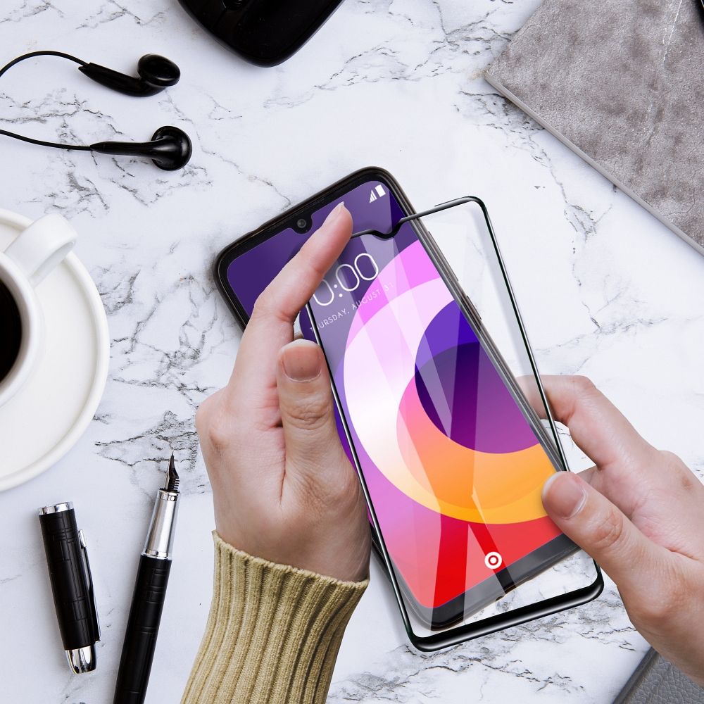Szk�o hartowane 5D Full Glue czarny Motorola Moto G14 / 5