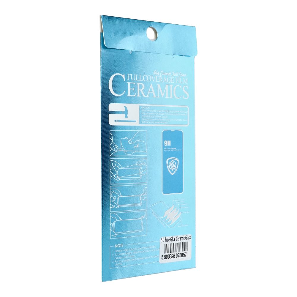 Szk�o hartowane 5D Full Glue czarny Motorola Moto G14 / 9