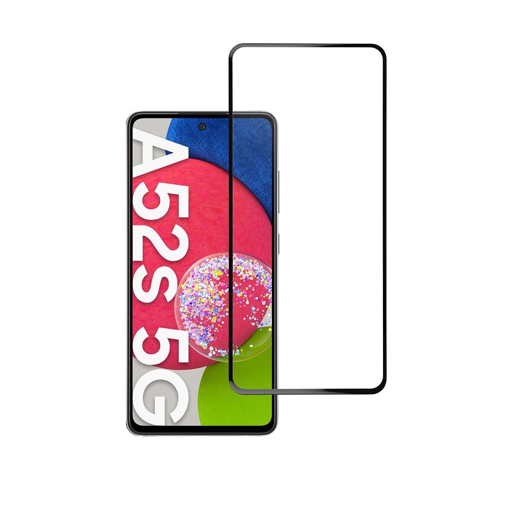 Szk�o hartowane 5D Full Glue czarny Samsung Galaxy A52S 5G / 2