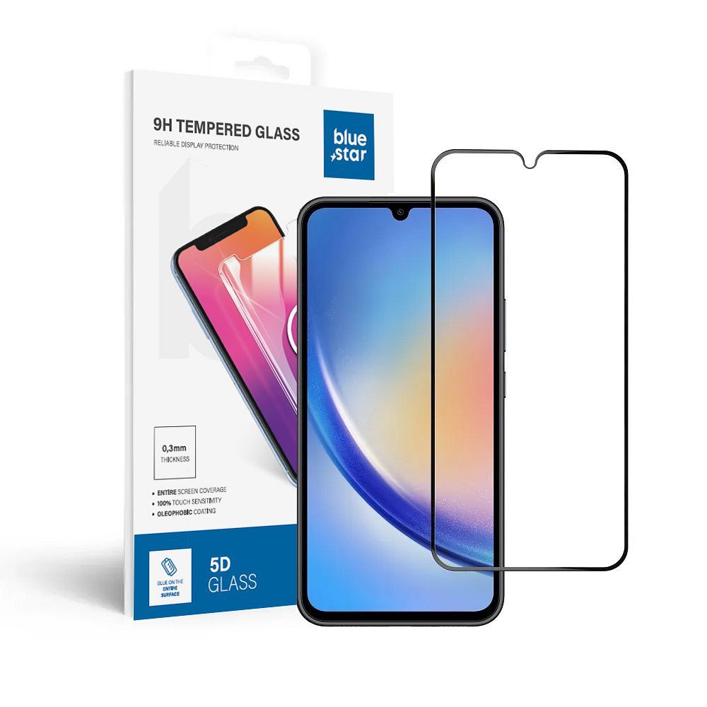 Szk�o hartowane 5D Full Glue czarny Samsung Galaxy A34
