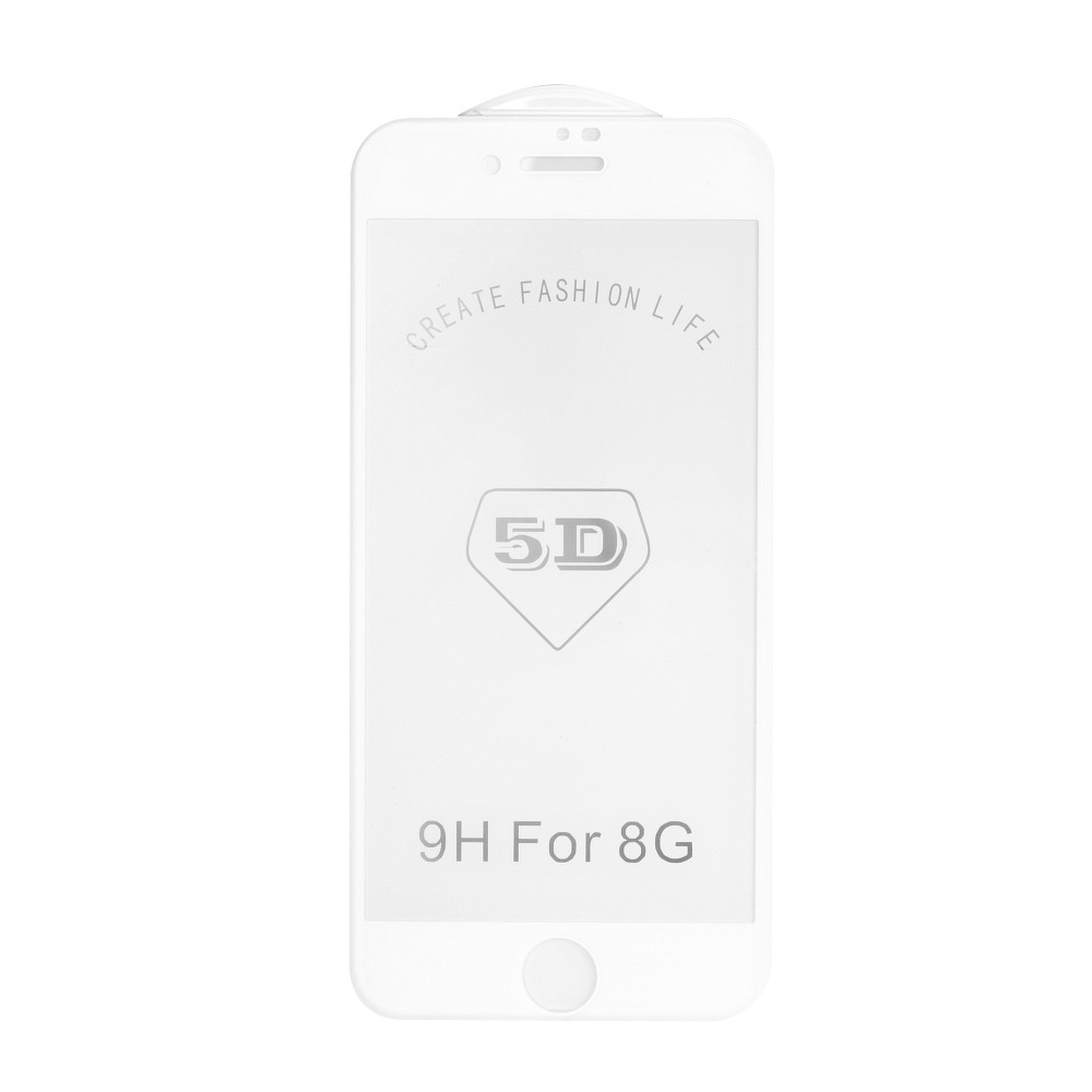 Szko hartowane 5D Full Glue Tempered Glass biay Apple iPhone 7