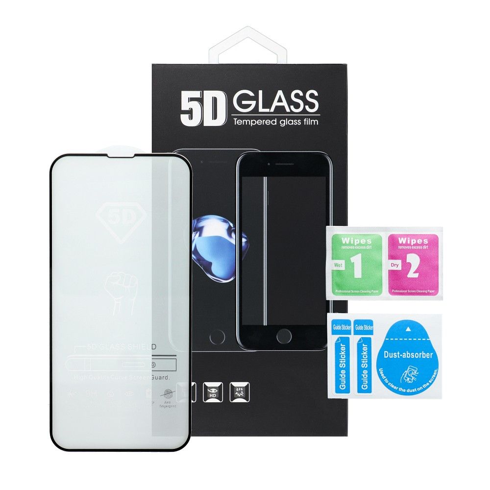Szko hartowane 5D Full Glue Tempered Glass czarny Apple iPhone 11 / 4