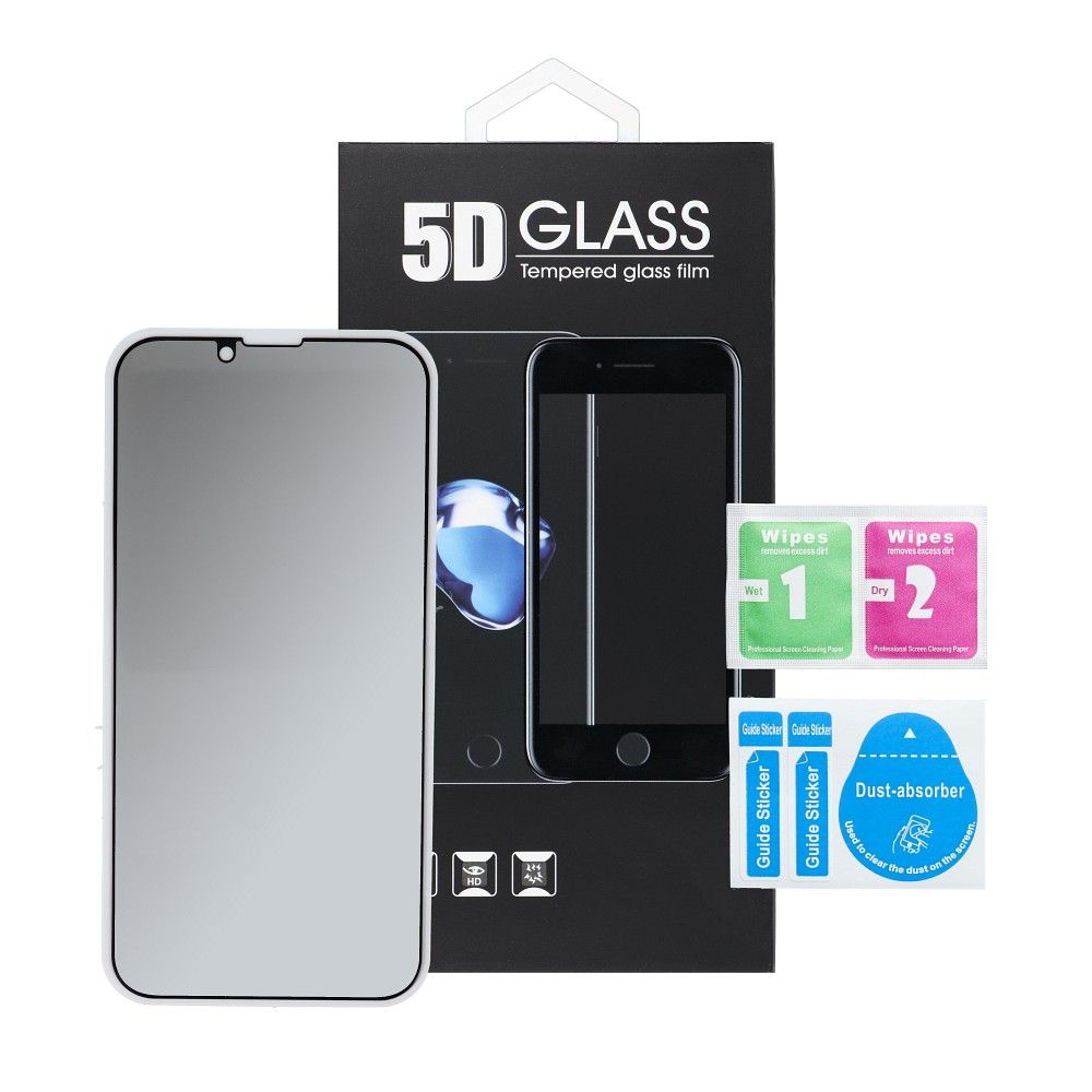 Szk�o hartowane 5D Full Glue Tempered Glass czarny Apple iPhone 16e / 4