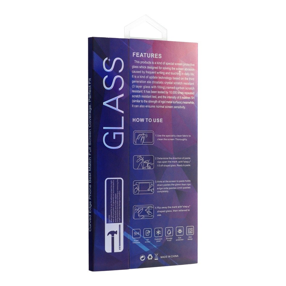 Szko hartowane 5D Full Glue Tempered Glass czarny Apple iPhone XR / 2