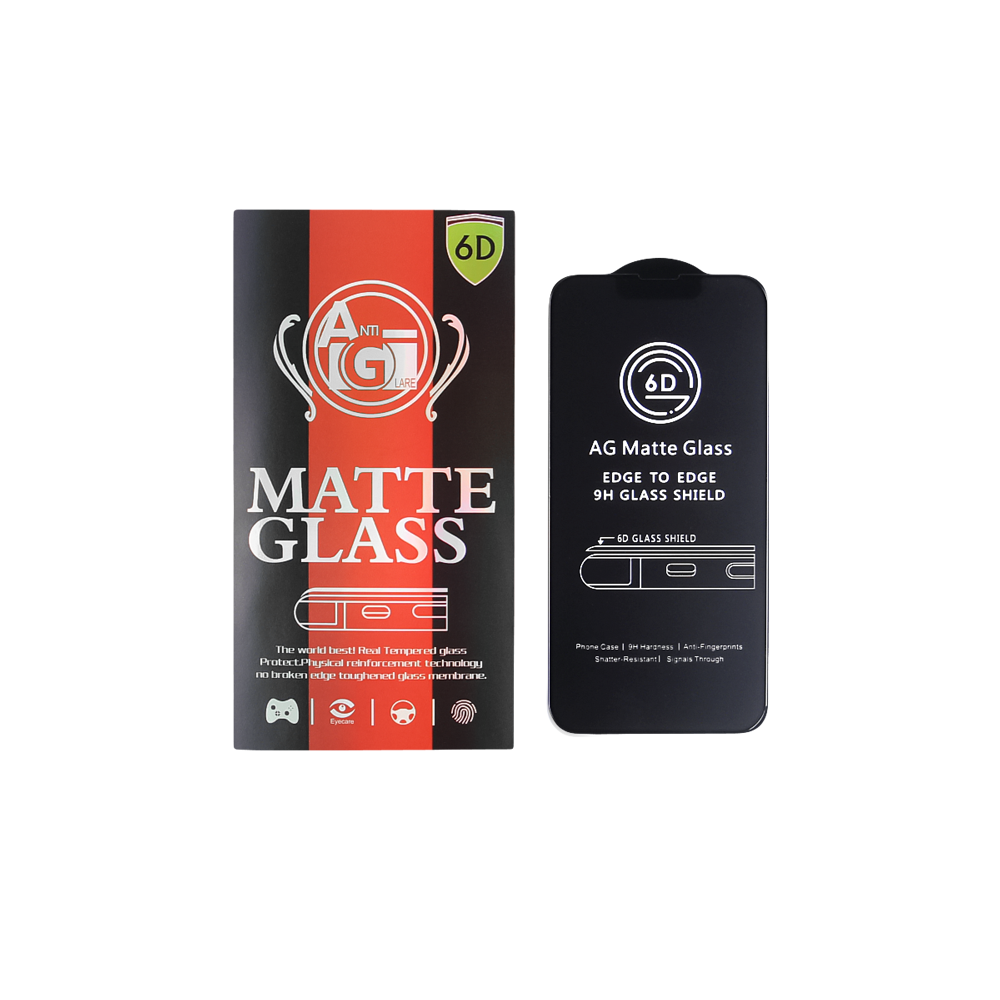 Szk�o hartowane 6D matowe czarny Xiaomi Redmi 13C 4G