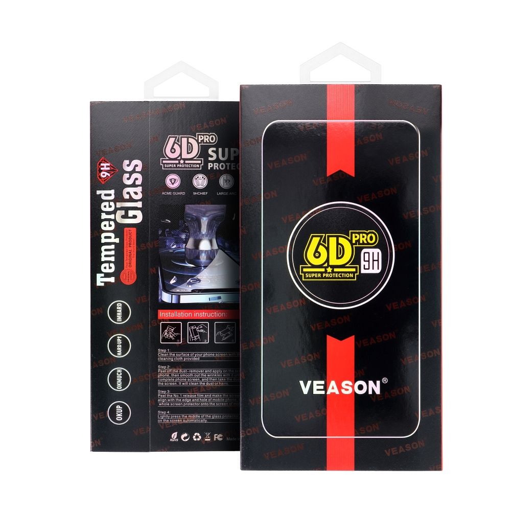 Szk�o hartowane 6D Pro Veason czarny Motorola Moto G15 Power