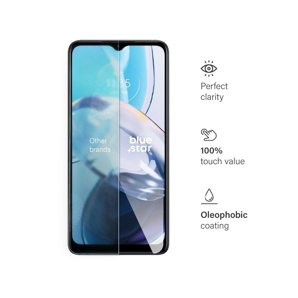 Szkło hartowane 9H szary Motorola Moto E22 / 5 Szkło hartowane 9H szary Motorola Moto E22 / 5