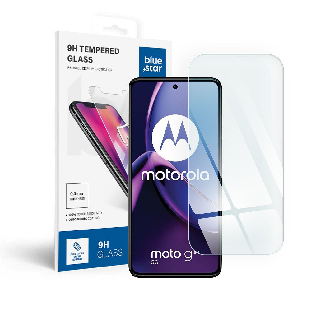 Szkło hartowane 9H szary Motorola Moto G84 Szkło hartowane 9H szary Motorola Moto G84