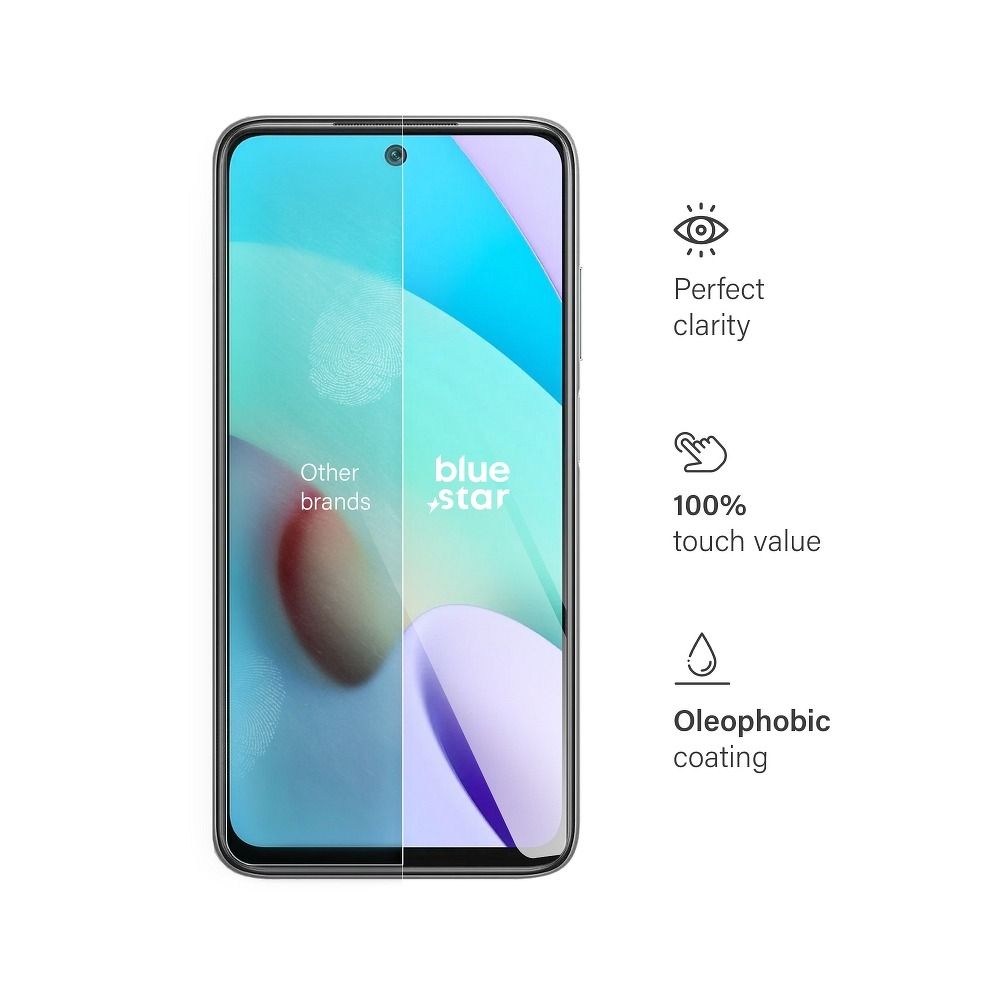 Szkło hartowane 9H szary Xiaomi Redmi 10 4G / 4 Szkło hartowane 9H szary Xiaomi Redmi 10 4G / 4