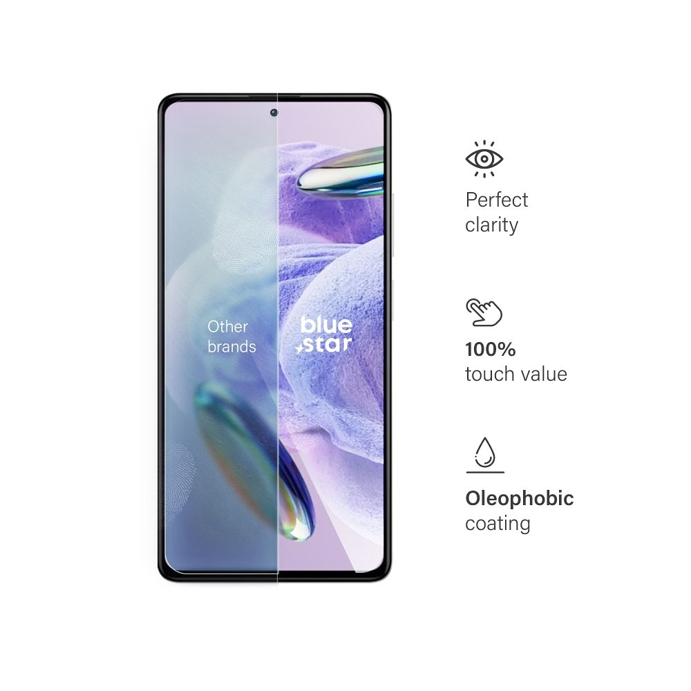 Szkło hartowane 9H szary Xiaomi Redmi Note 12 5G / 4 Szkło hartowane 9H szary Xiaomi Redmi Note 12 5G / 4