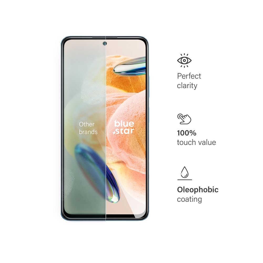 Szkło hartowane 9H szary Xiaomi Redmi Note 12 Pro 4G / 4 Szkło hartowane 9H szary Xiaomi Redmi Note 12 Pro 4G / 4