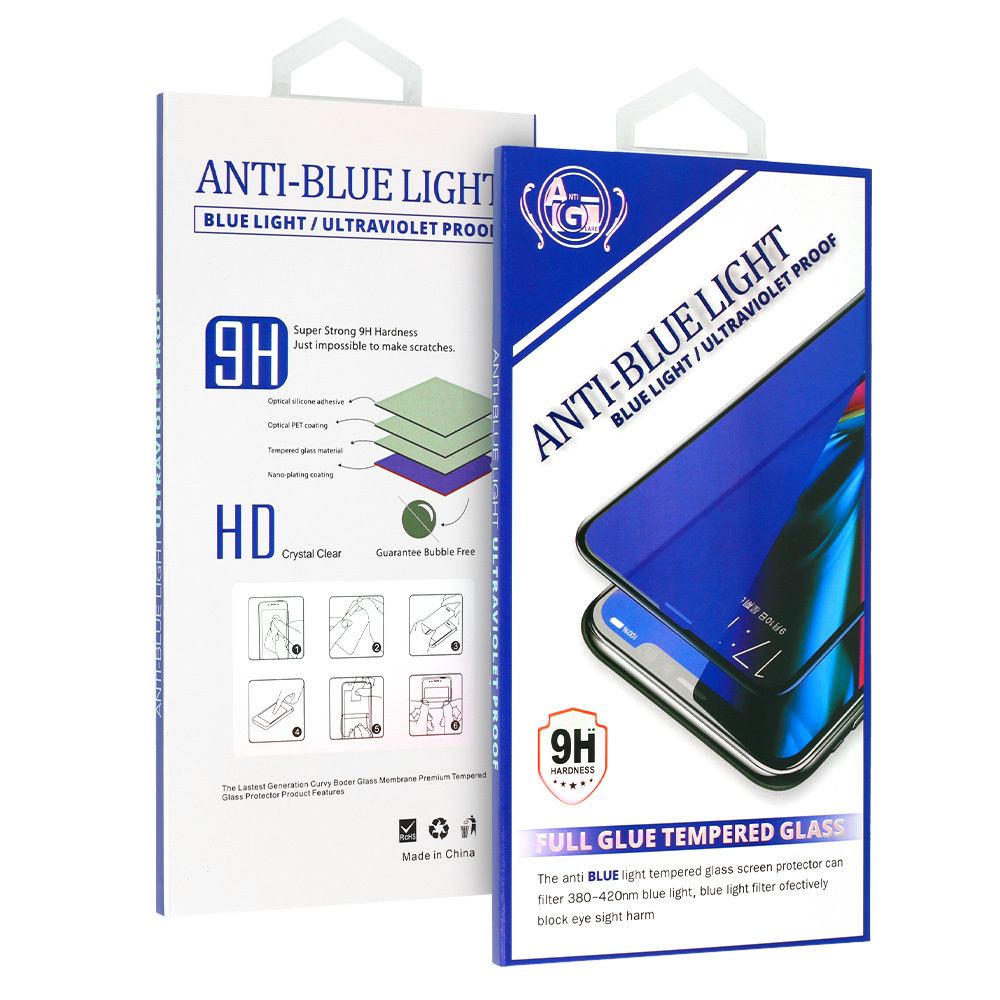 Szko hartowane Anti-Blue Full Glue Apple iPhone 12 Pro Max / 8