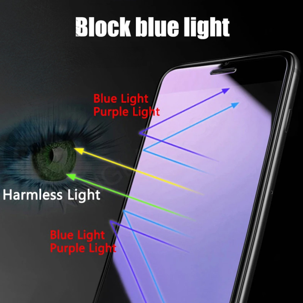 Szk�o hartowane Anti-Blue Full Glue Apple iPhone 16 Plus / 9