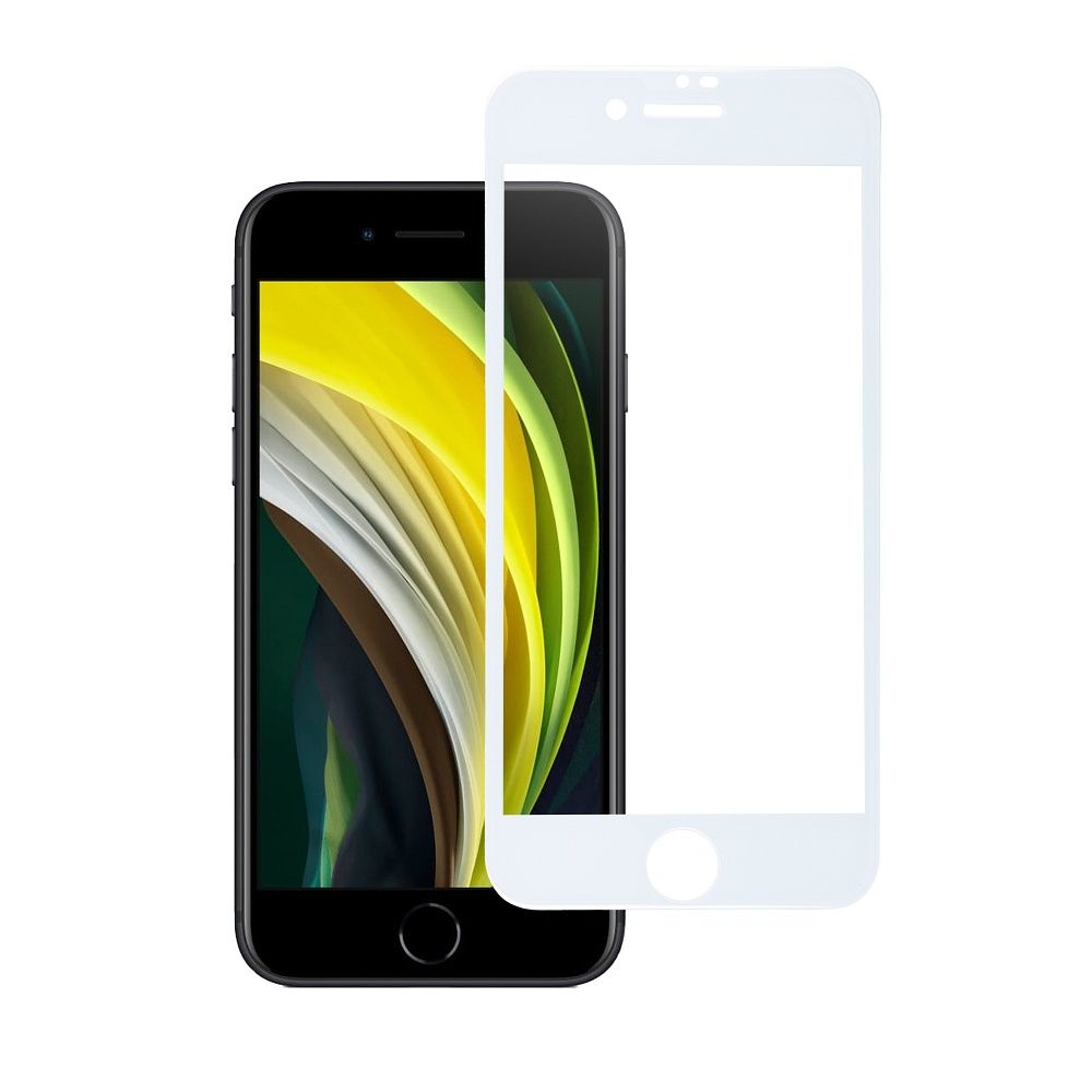 Szko hartowane Blue Star 5D biay Apple iPhone SE 2020 / 2