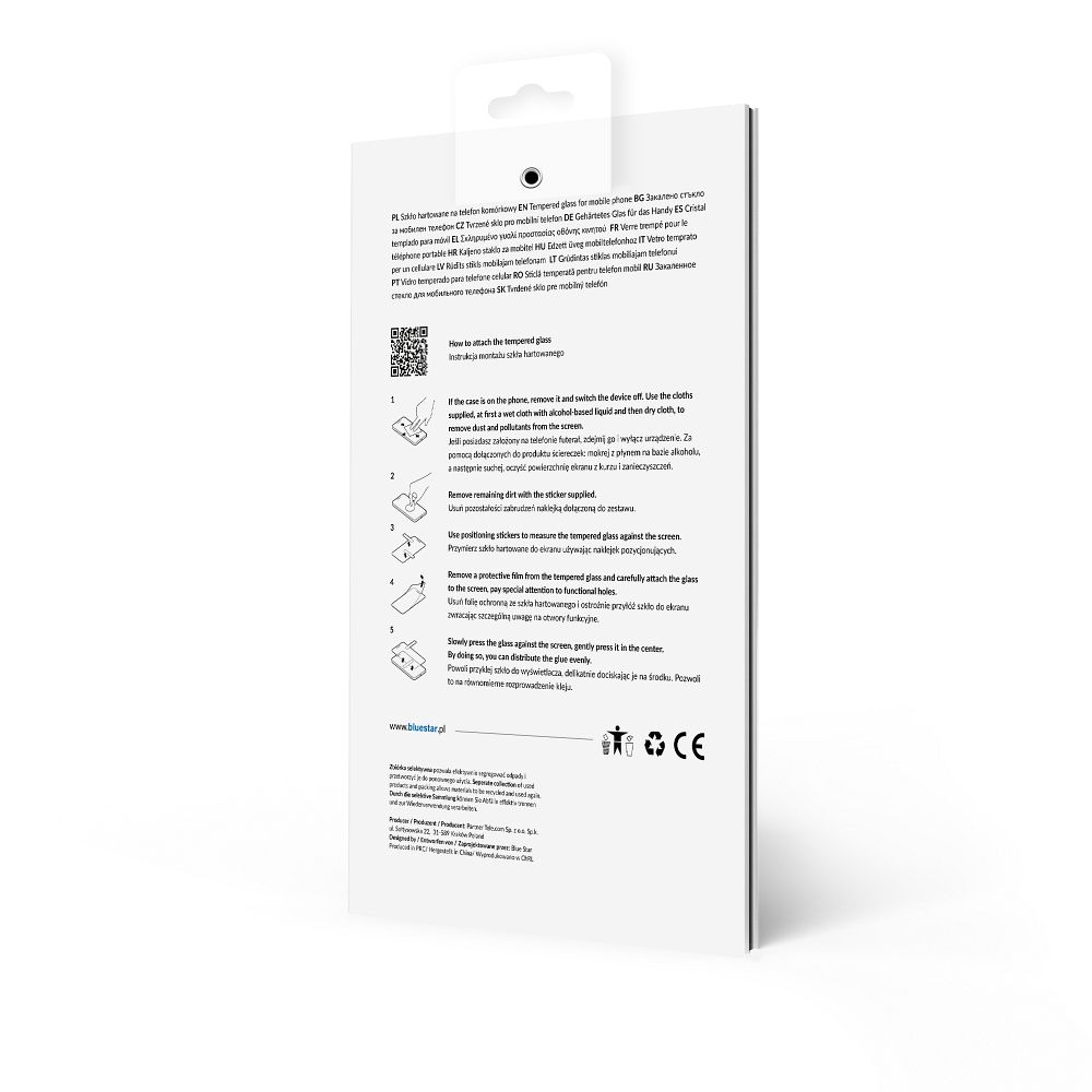 Szko hartowane Blue Star 5D biay Apple iPhone SE 2020 / 6