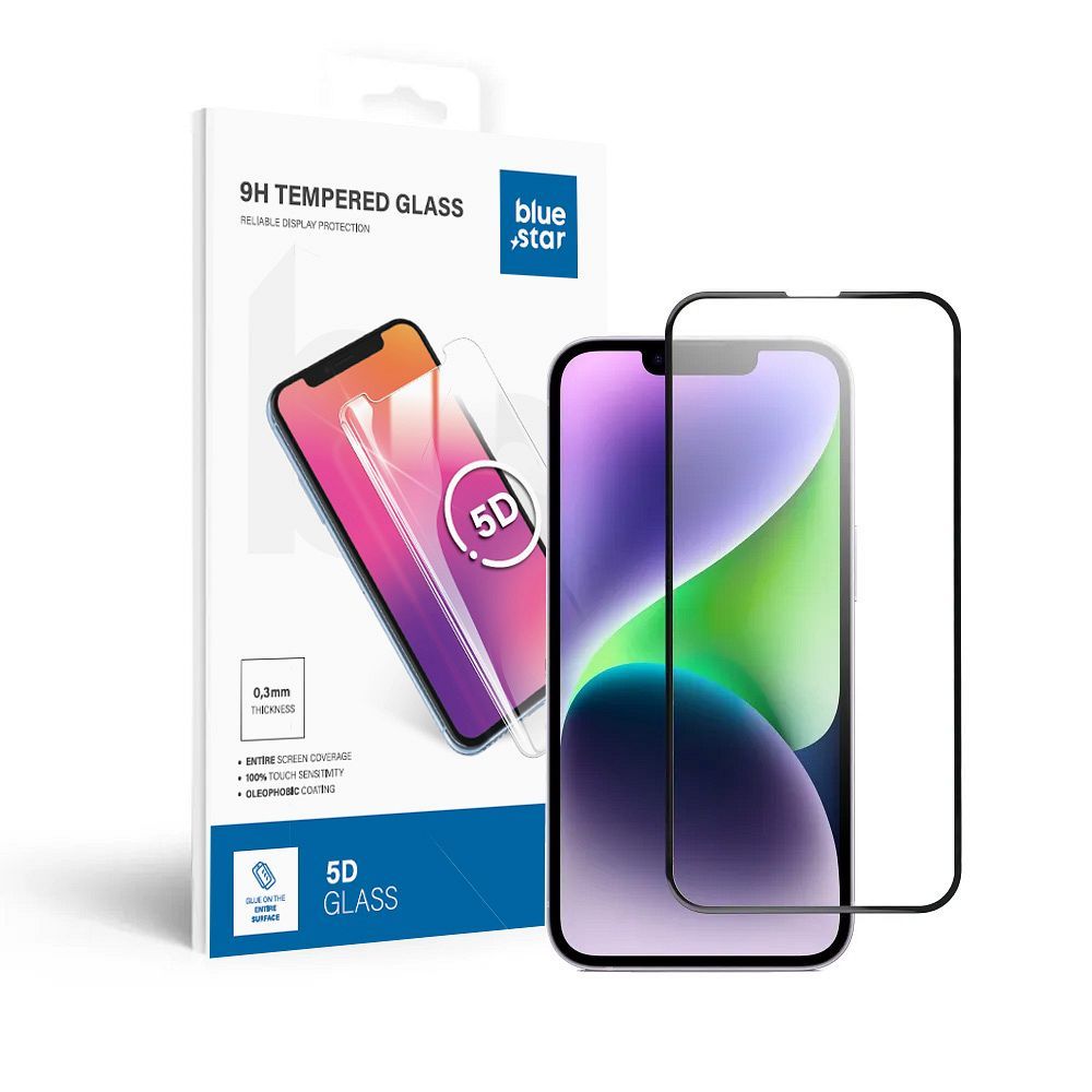 Szk�o hartowane Blue Star 5D czarny Apple iPhone 16e