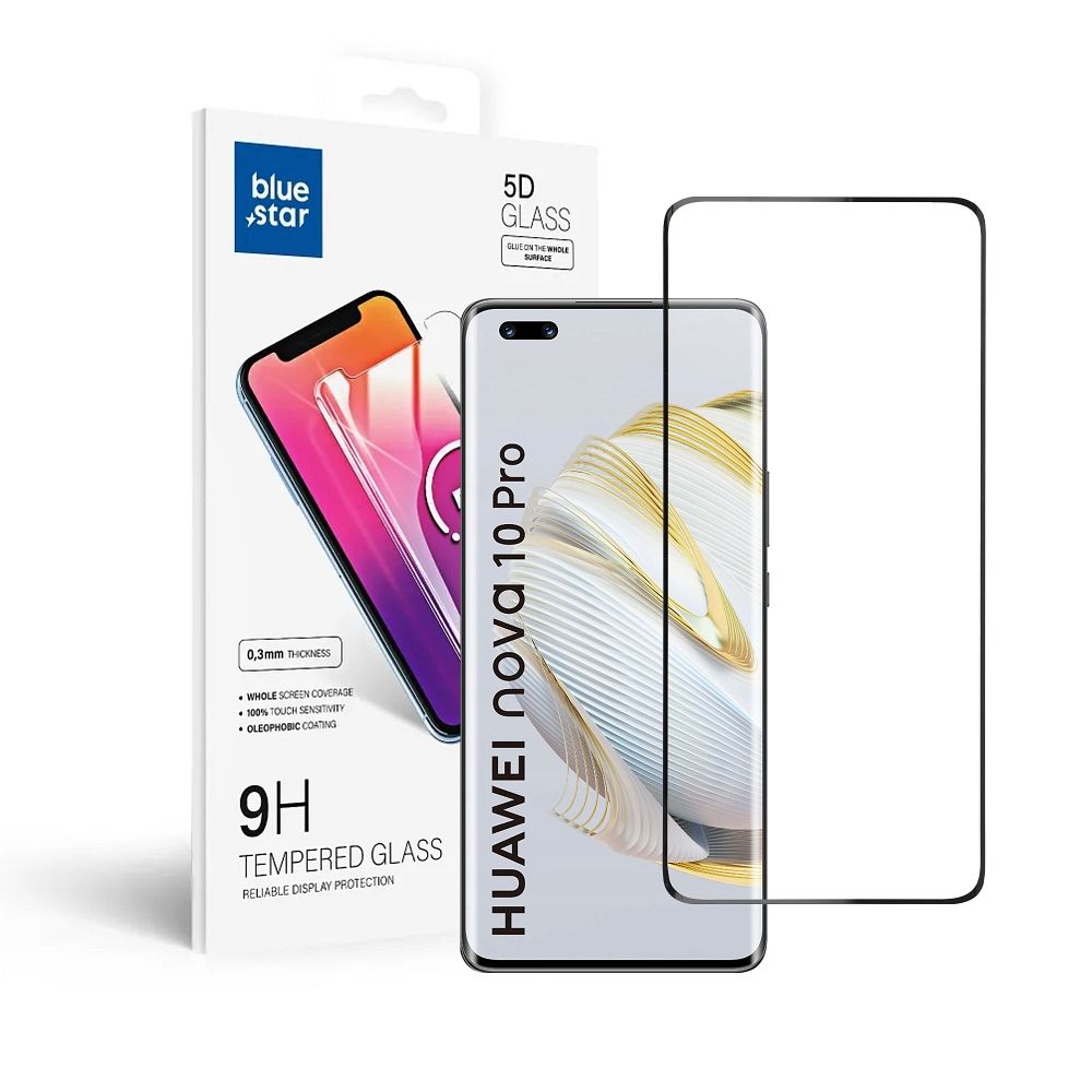 Szk�o hartowane Blue Star 5D czarny Huawei Nova 10 Pro