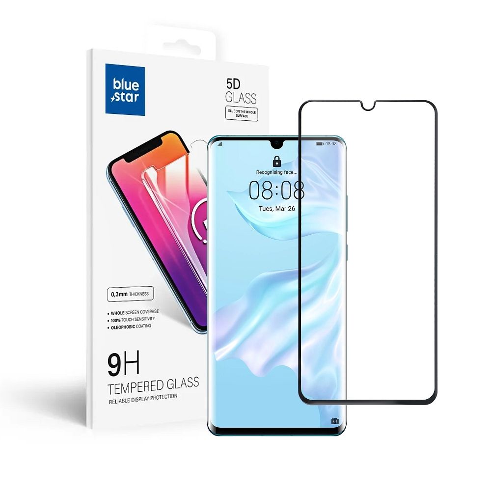 Szk�o hartowane Blue Star 5D czarny Huawei P30 Pro
