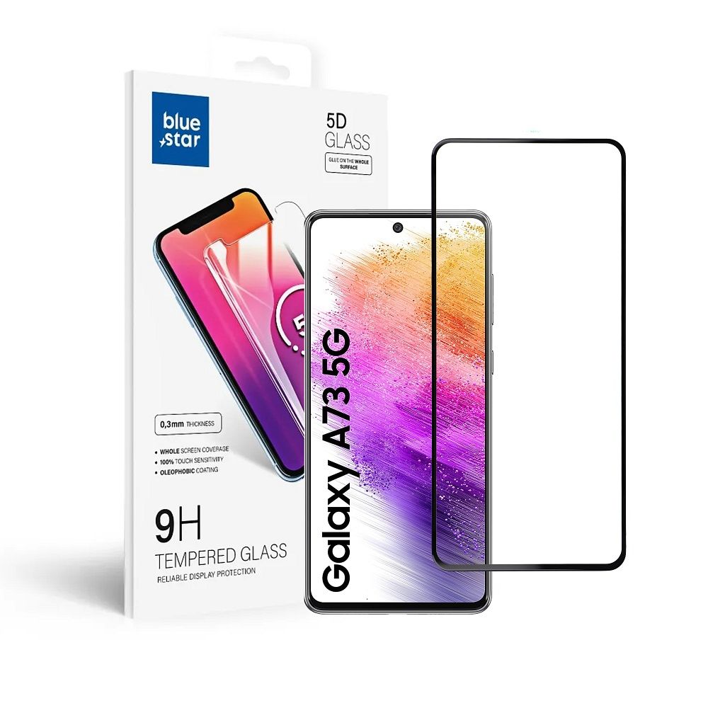 Szkło hartowane Blue Star 5D czarny Samsung Galaxy A73 5G Szkło hartowane Blue Star 5D czarny Samsung Galaxy A73 5G