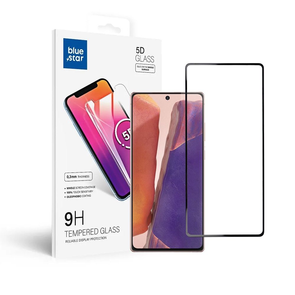 Szk�o hartowane Blue Star 5D czarny Samsung Galaxy Note 20