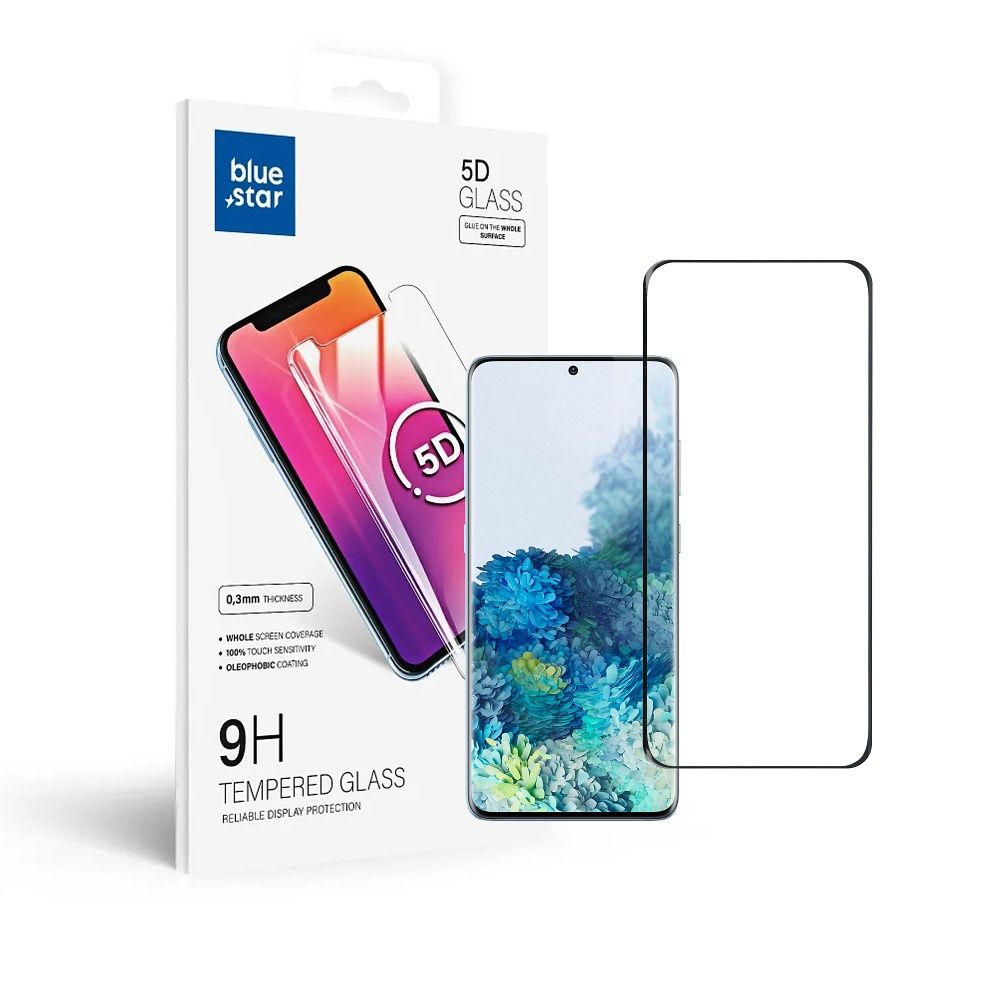 Szk�o hartowane Blue Star 5D czarny Samsung Galaxy S20 Plus