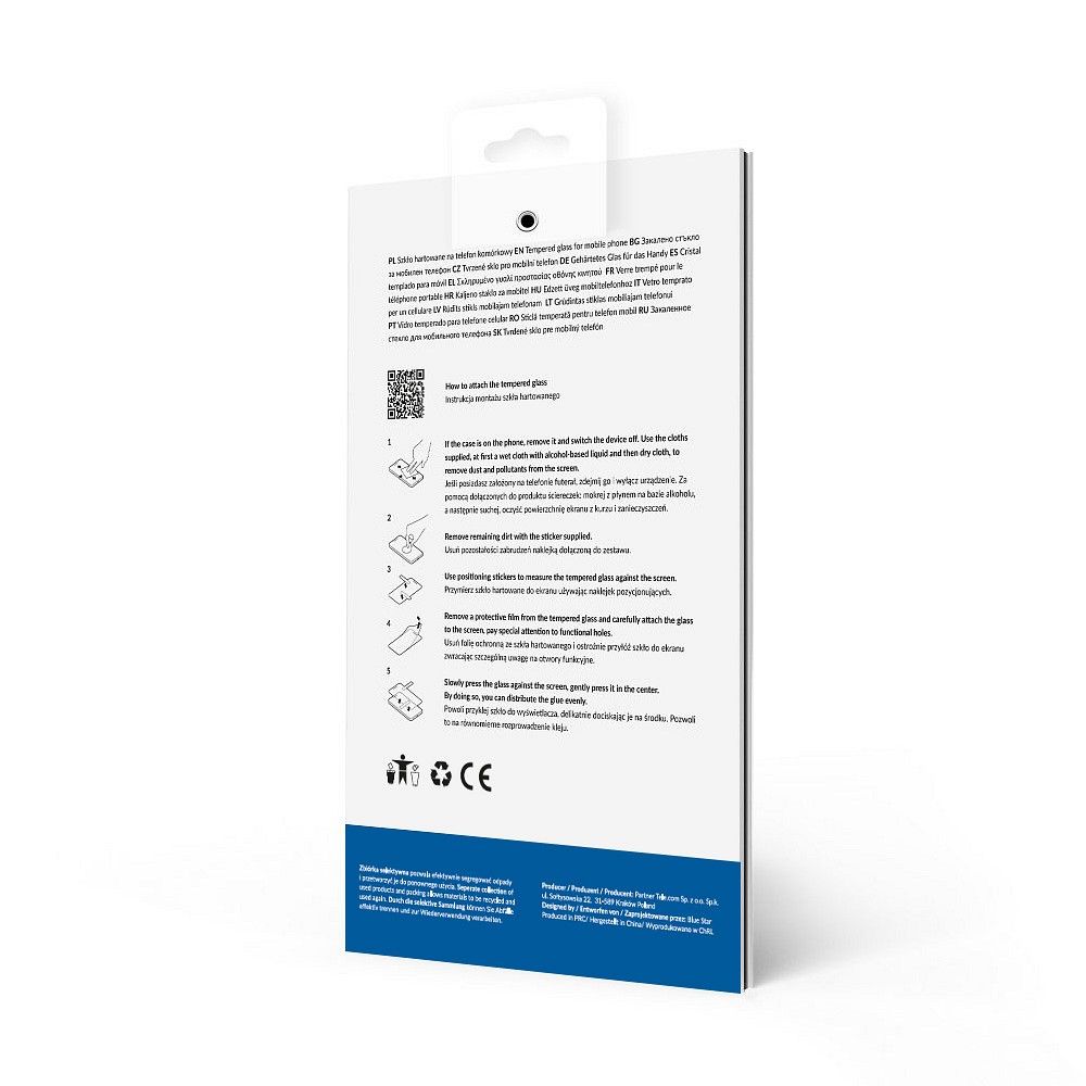 Szk�o hartowane Blue Star 5D czarny Samsung Galaxy S25 Ultra / 2