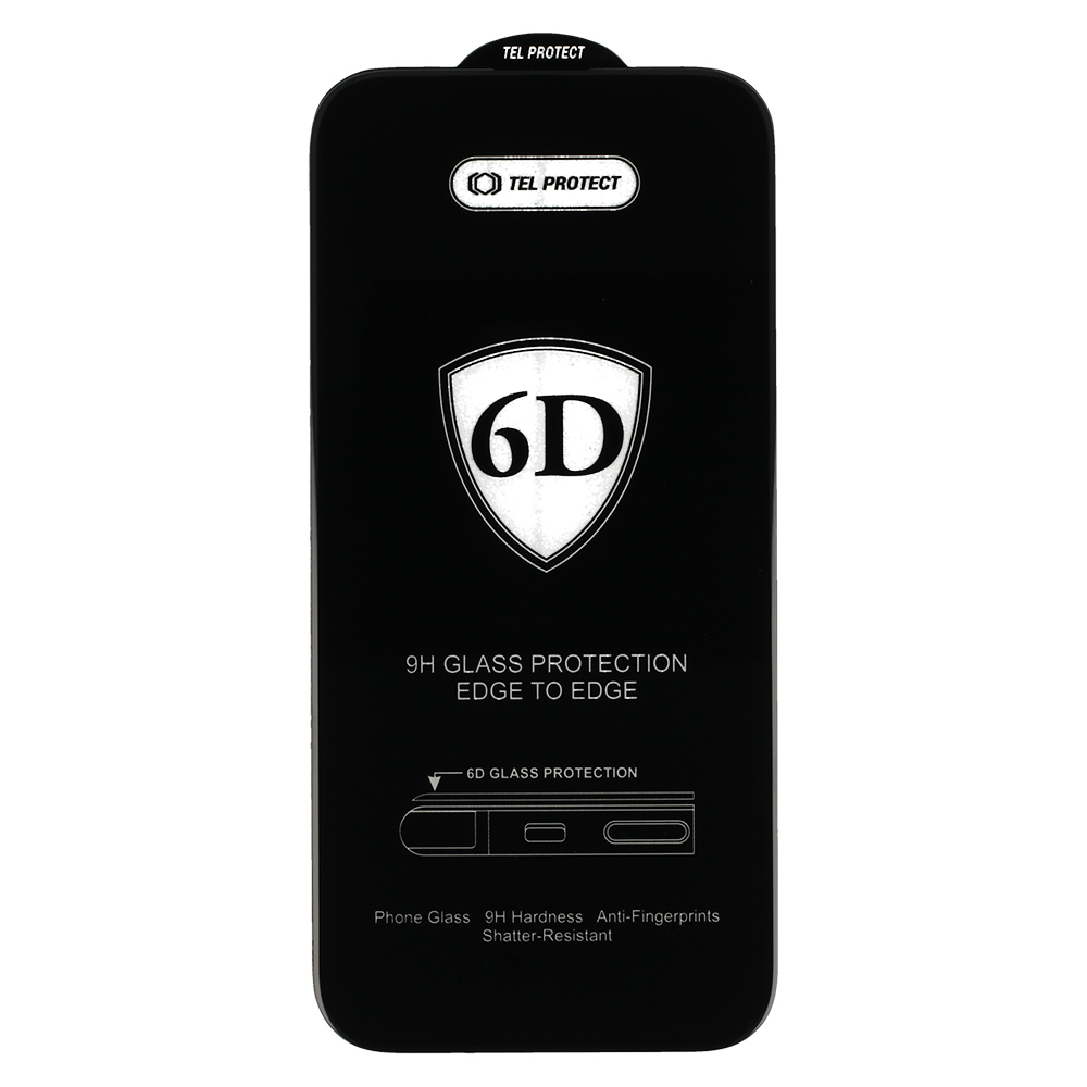 Szkło hartowane Full Glue 6D czarny Apple iPhone 16 Pro / 3 Szkło hartowane Full Glue 6D czarny Apple iPhone 16 Pro / 3