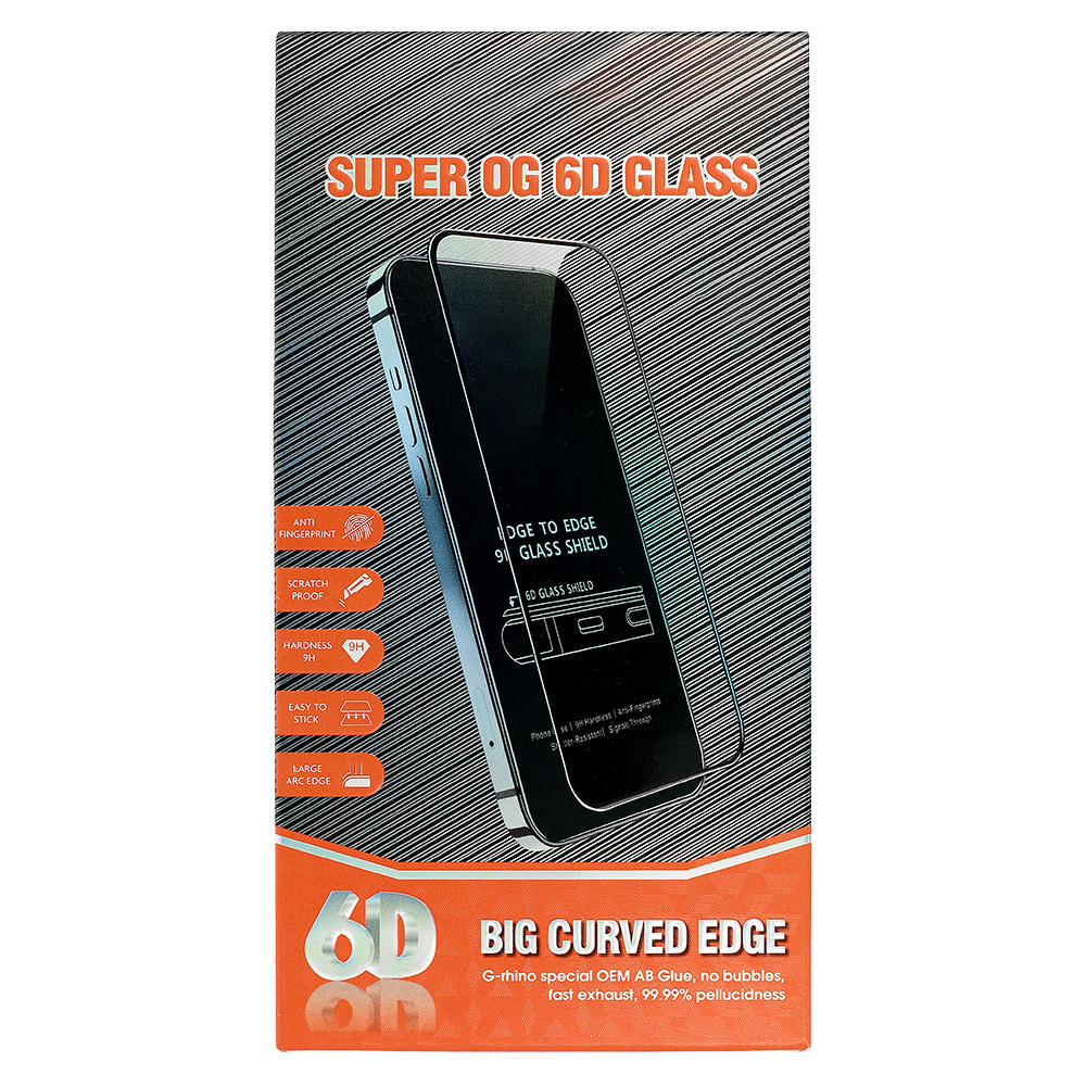 Szko hartowane Full Glue 6D czarny Apple iPhone 6
