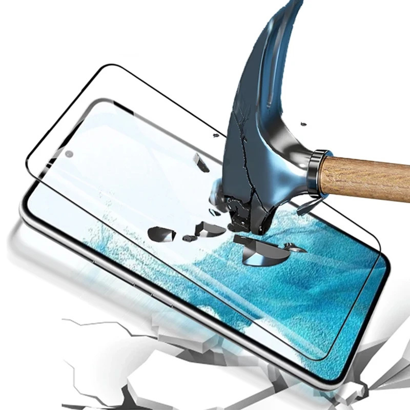 Szkło hartowane Full Glue 6D czarny (with fingerprint unlock) Samsung Galaxy S22 5G / 5 Szkło hartowane Full Glue 6D czarny (with fingerprint unlock) Samsung Galaxy S22 5G / 5