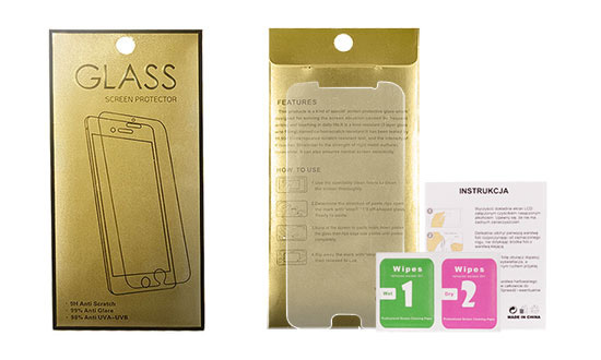 Szko hartowane Glass Gold Apple iPhone 5