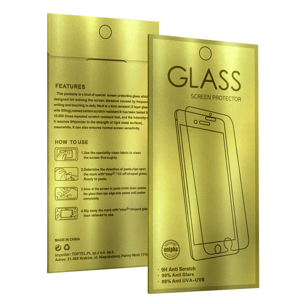 Szkło hartowane Glass Gold Motorola Moto G04 / 9 Szkło hartowane Glass Gold Motorola Moto G04 / 9
