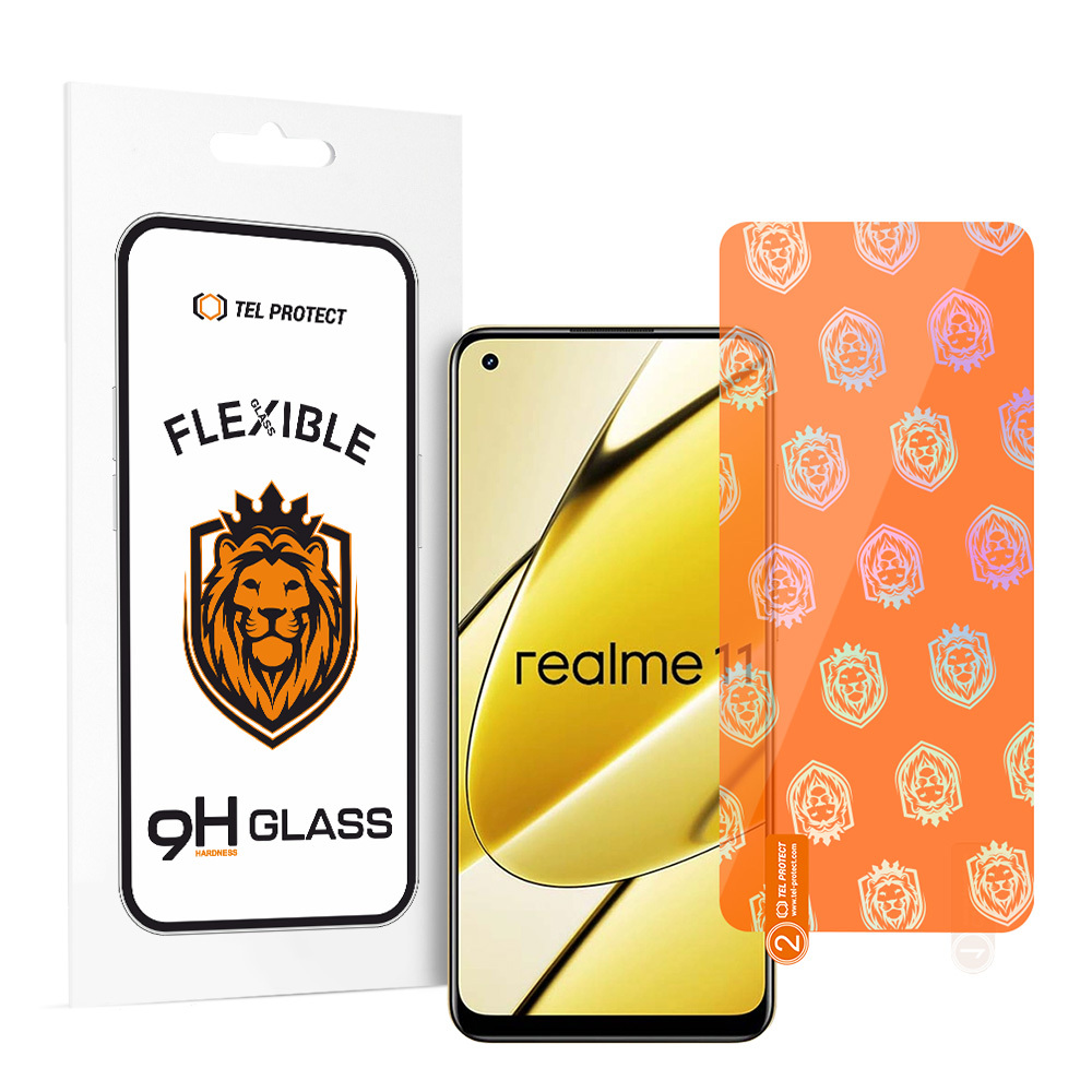 Szk�o hartowane hybrydowe Tel Protect Best Flexible Realme 13