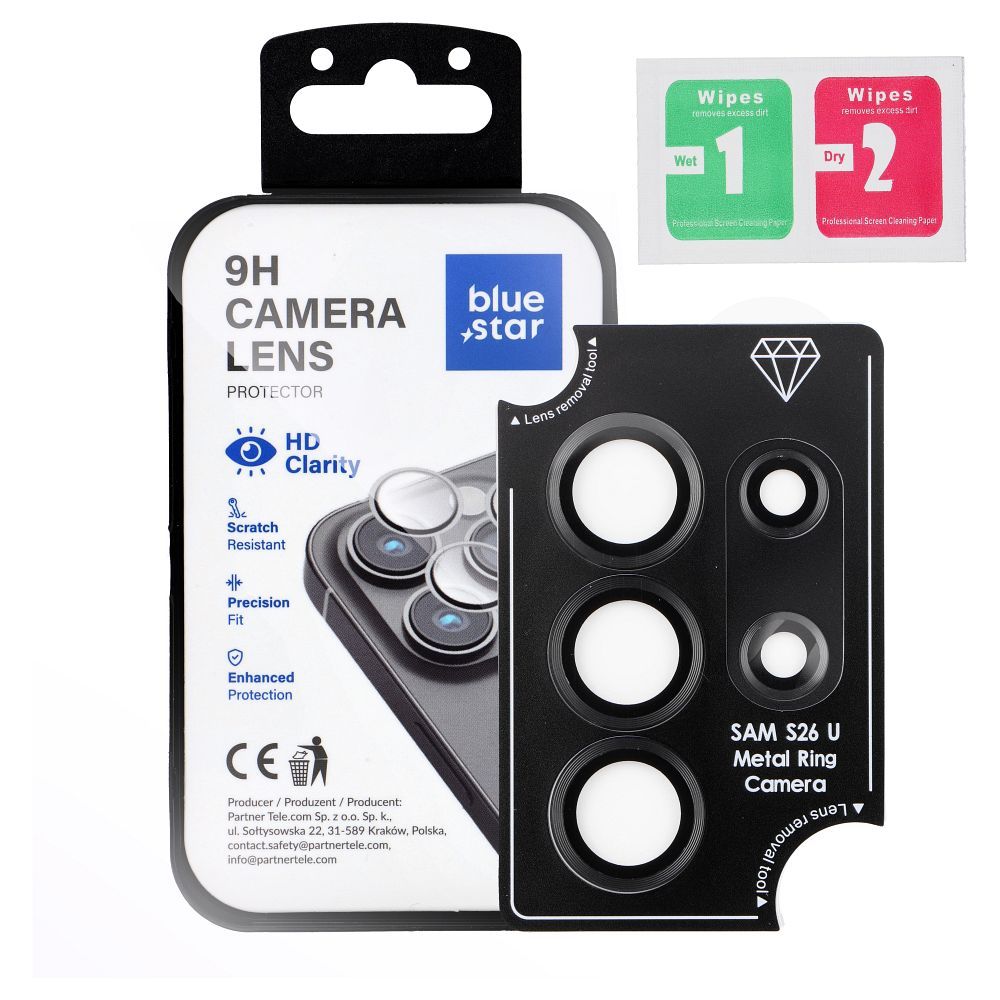 Szkło hartowane na tylny aparat Easy Install czarny Samsung Galaxy S26 Ultra Szkło hartowane na tylny aparat Easy Install czarny Samsung Galaxy S26 Ultra