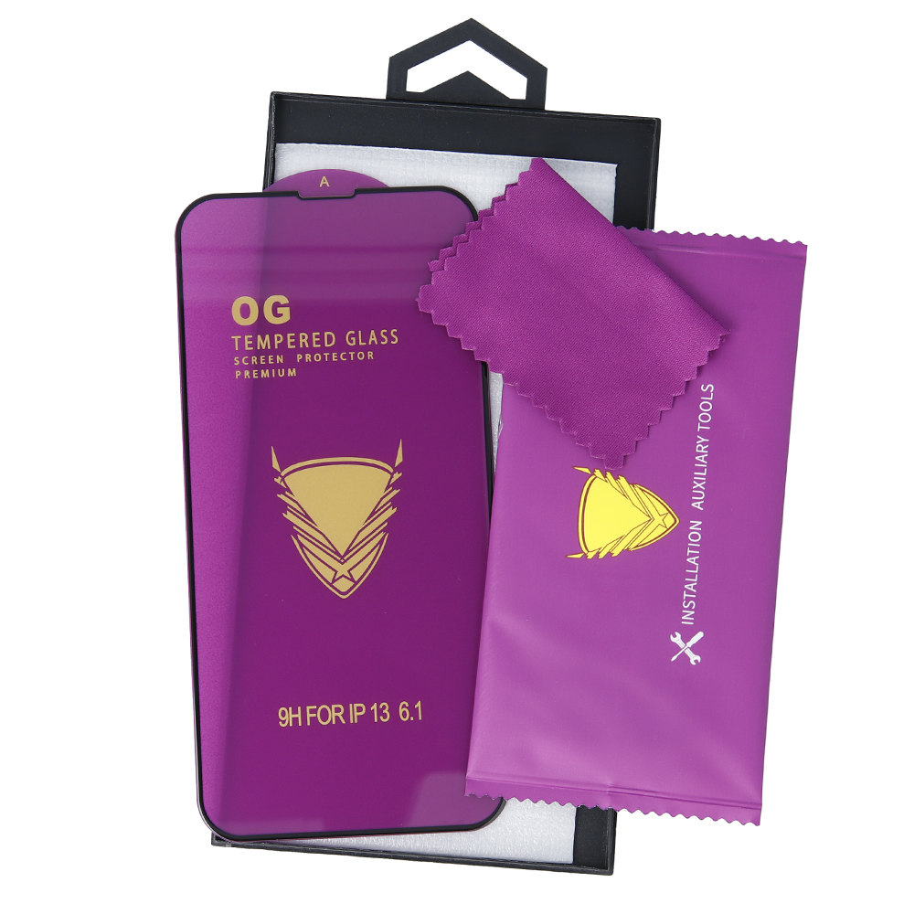 Szk�o hartowane OG Premium czarna ramka Realme 9 5G / 3