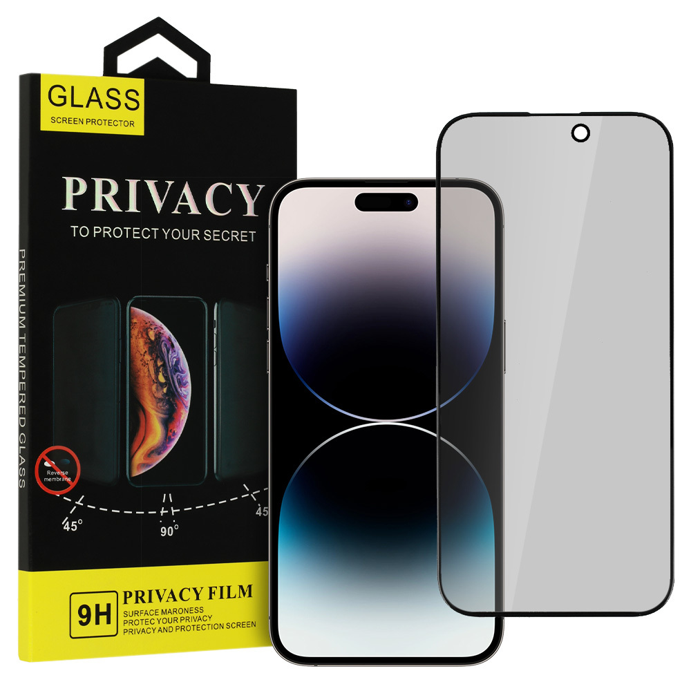 Szko hartowane Privacy Glass czarny Apple iPhone 12 Pro Max