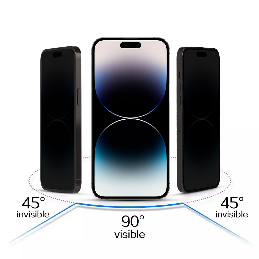 Szko hartowane Privacy Glass czarny Apple iPhone 13 Pro / 3