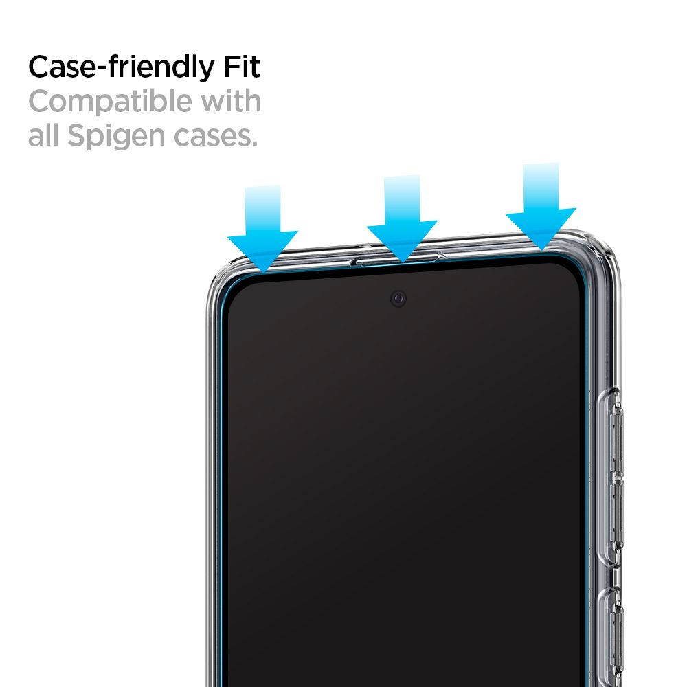 Szklo Hartowane Spigen Glass Fc Czarne Samsung Galaxy A51 / 5