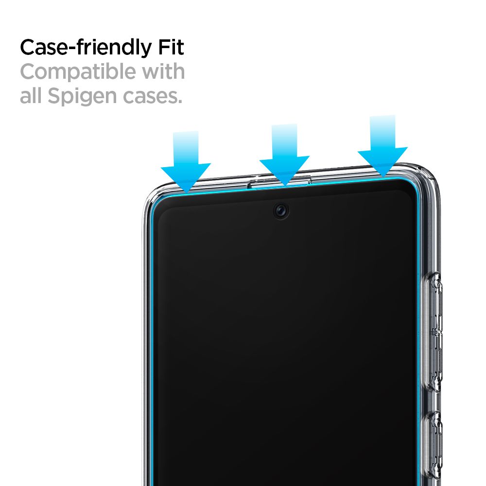 Szklo Hartowane Spigen Glass Fc Czarne Samsung Galaxy A71 / 5