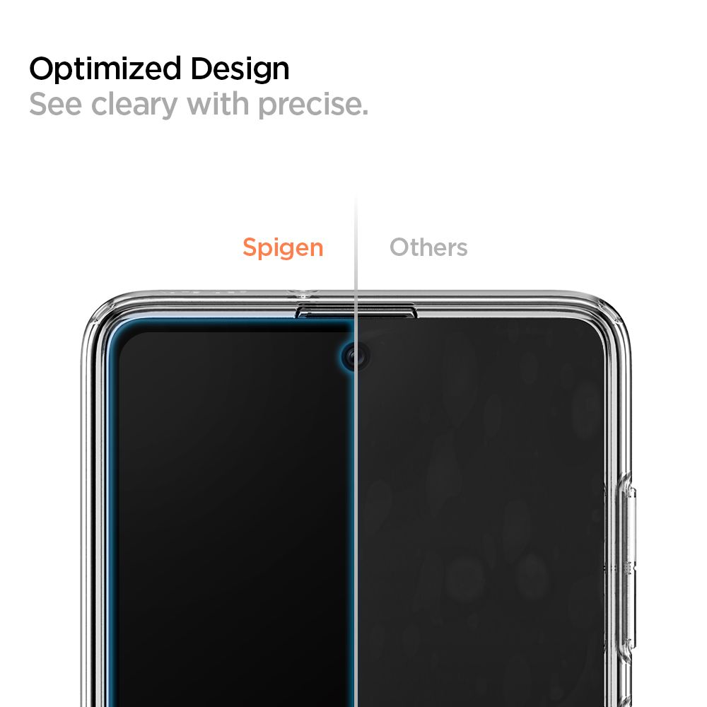 Szklo Hartowane Spigen Glass Fc Czarne Samsung Galaxy A71 / 6