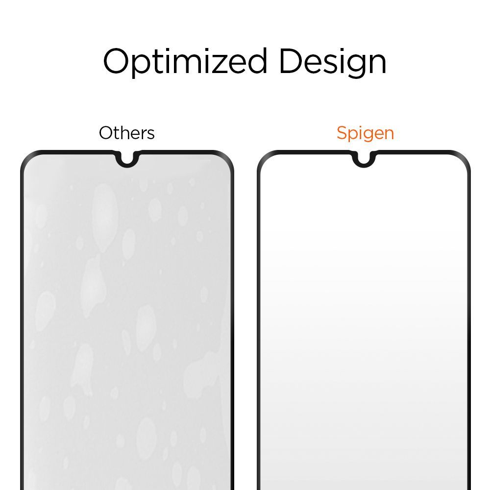 Szk�o Hartowane Spigen Glass Fc Galaxy A40 Czarne Samsung Galaxy A40 / 2