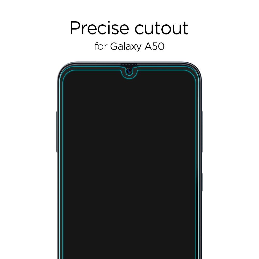 Szko Hartowane Spigen Glass Fc Galaxy A40 Czarne Samsung Galaxy A40 / 3