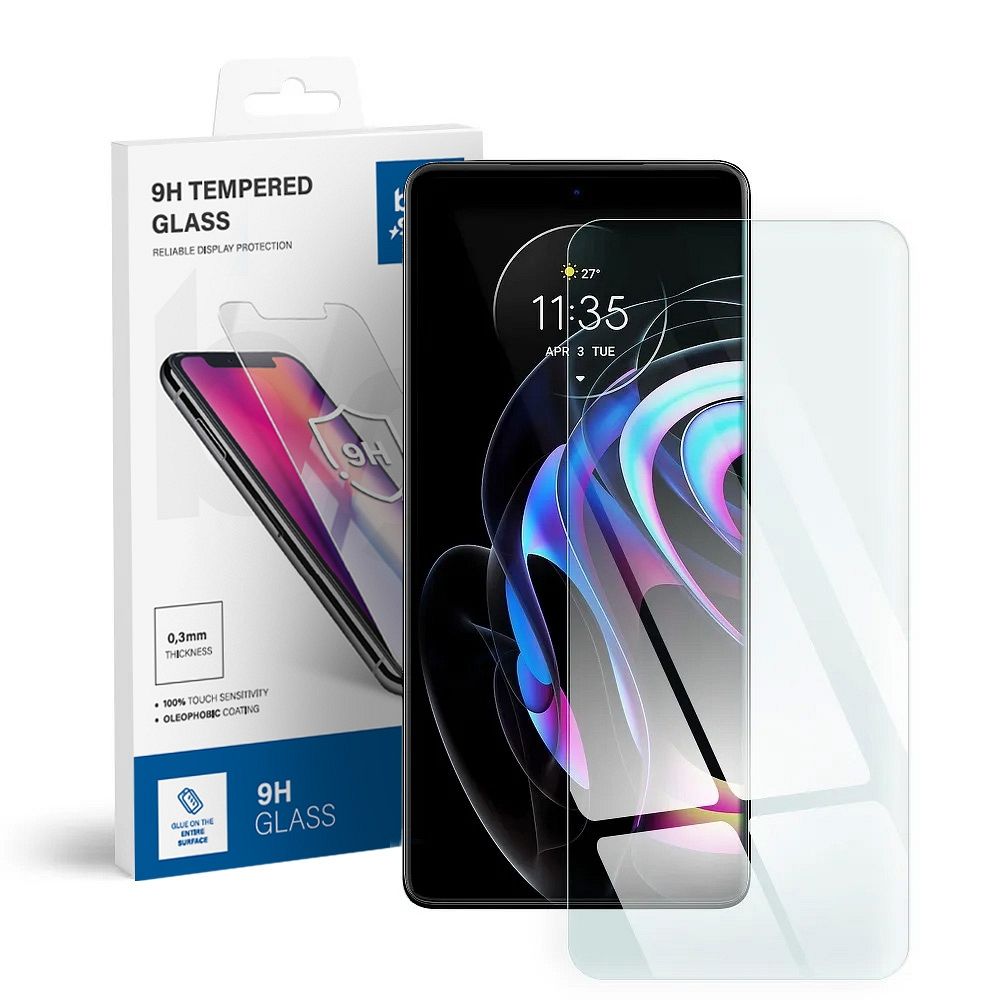 Szkło hartowane 9H szary Motorola Edge 20 5G Szkło hartowane 9H szary Motorola Edge 20 5G