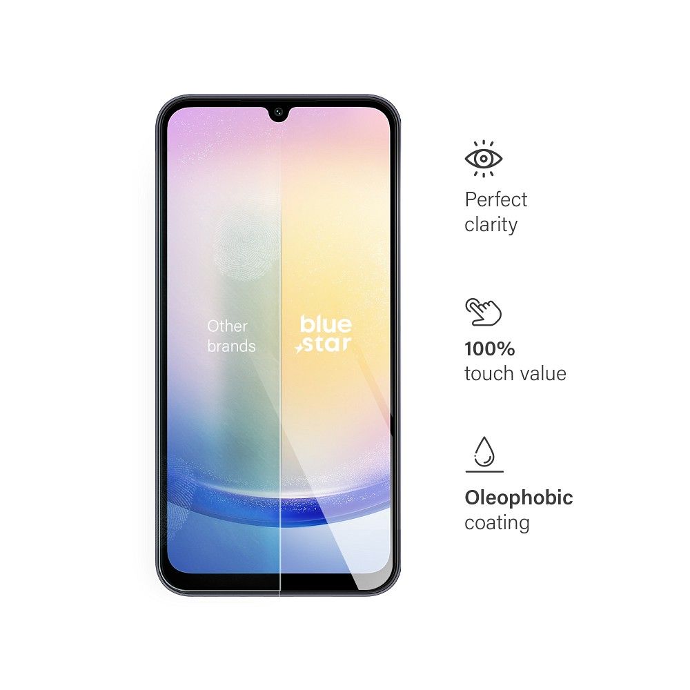 Szkło hartowane 9H szary Samsung Galaxy A25 5G / 4 Szkło hartowane 9H szary Samsung Galaxy A25 5G / 4