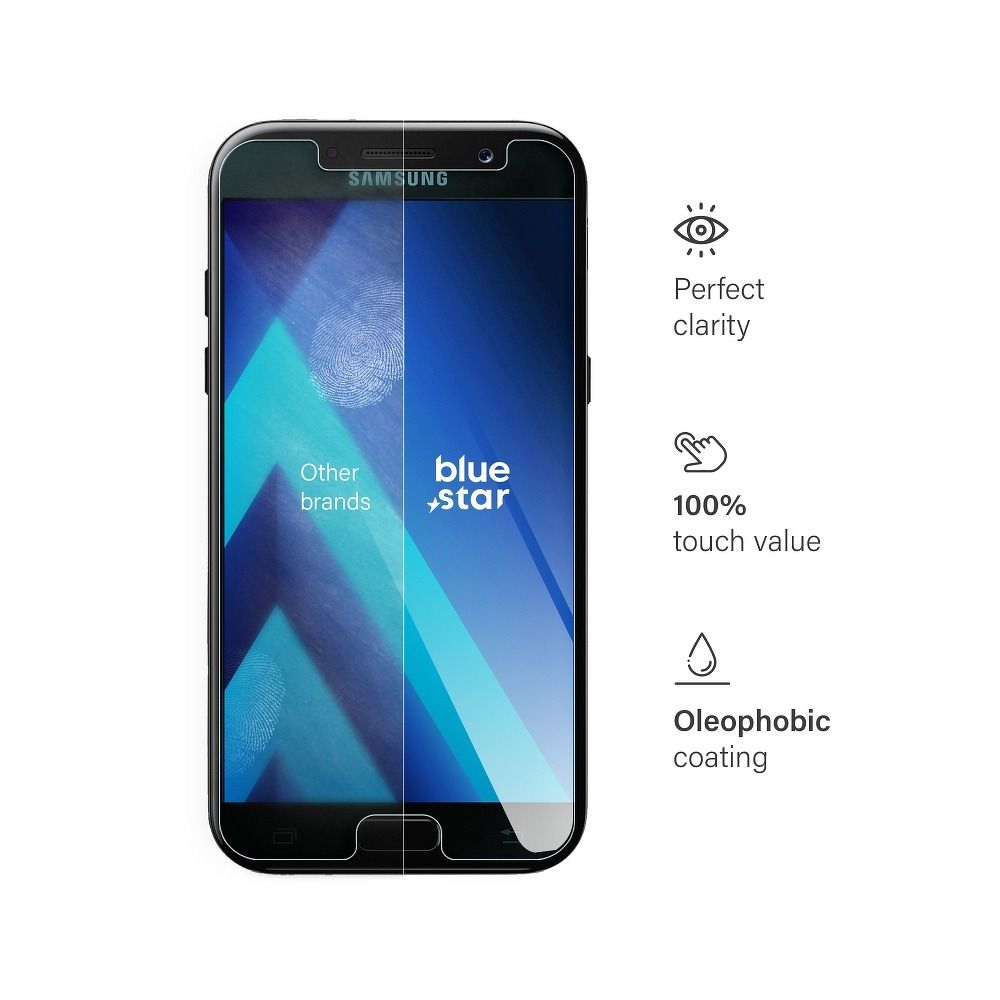 Szkło hartowane 9H szary Samsung Galaxy A5 (2017) / 4 Szkło hartowane 9H szary Samsung Galaxy A5 (2017) / 4