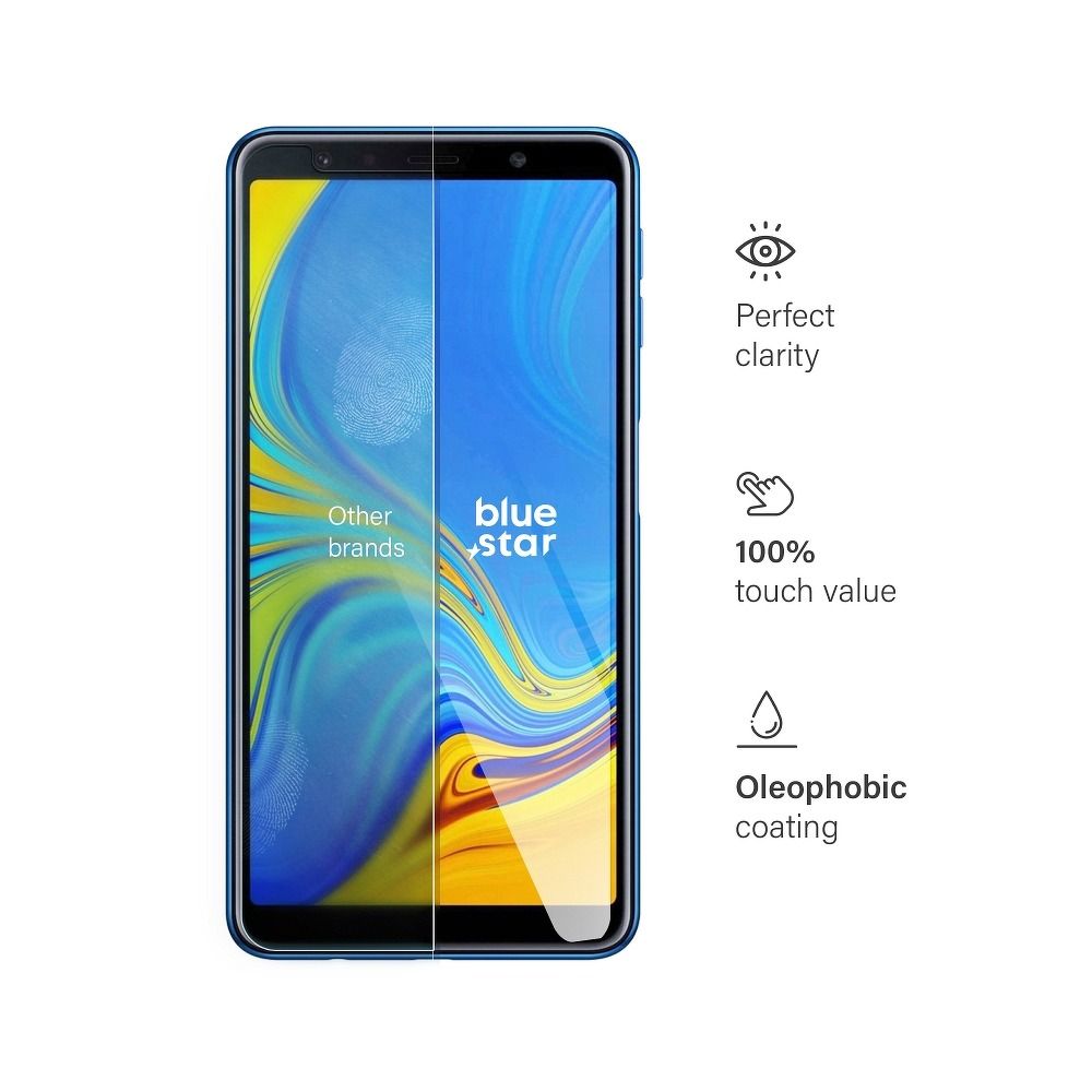 Szkło hartowane 9H szary Samsung Galaxy A7 (2018) / 4 Szkło hartowane 9H szary Samsung Galaxy A7 (2018) / 4