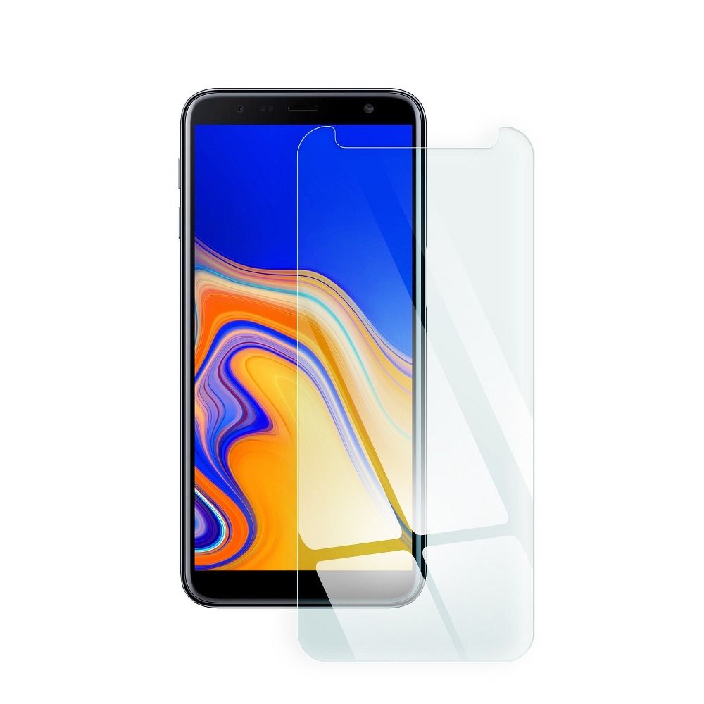 Szkło hartowane 9H szary Samsung Galaxy J6 Plus / 2 Szkło hartowane 9H szary Samsung Galaxy J6 Plus / 2