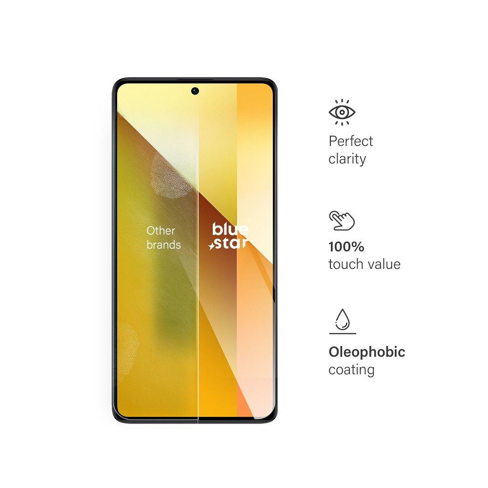 Szkło hartowane 9H szary Xiaomi Redmi Note 13 / 4 Szkło hartowane 9H szary Xiaomi Redmi Note 13 / 4