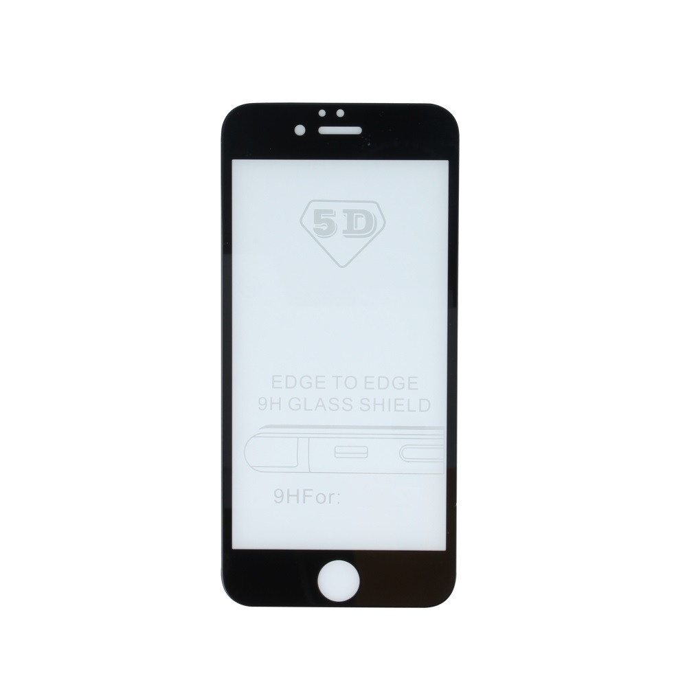 Szko hartowane Tempered Glass 5D czarna ramka Apple iPhone 6s / 3