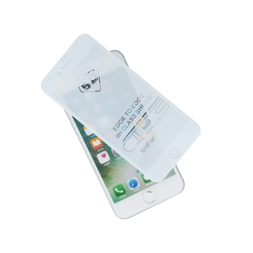 Szko hartowane Tempered Glass 5D biaa ramka Apple iPhone 8 / 2