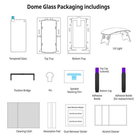 Szko Hartowane Whitestone Dome Glass Galaxy S20+ Plus Przeroczyste Samsung Galaxy S20 Plus / 5